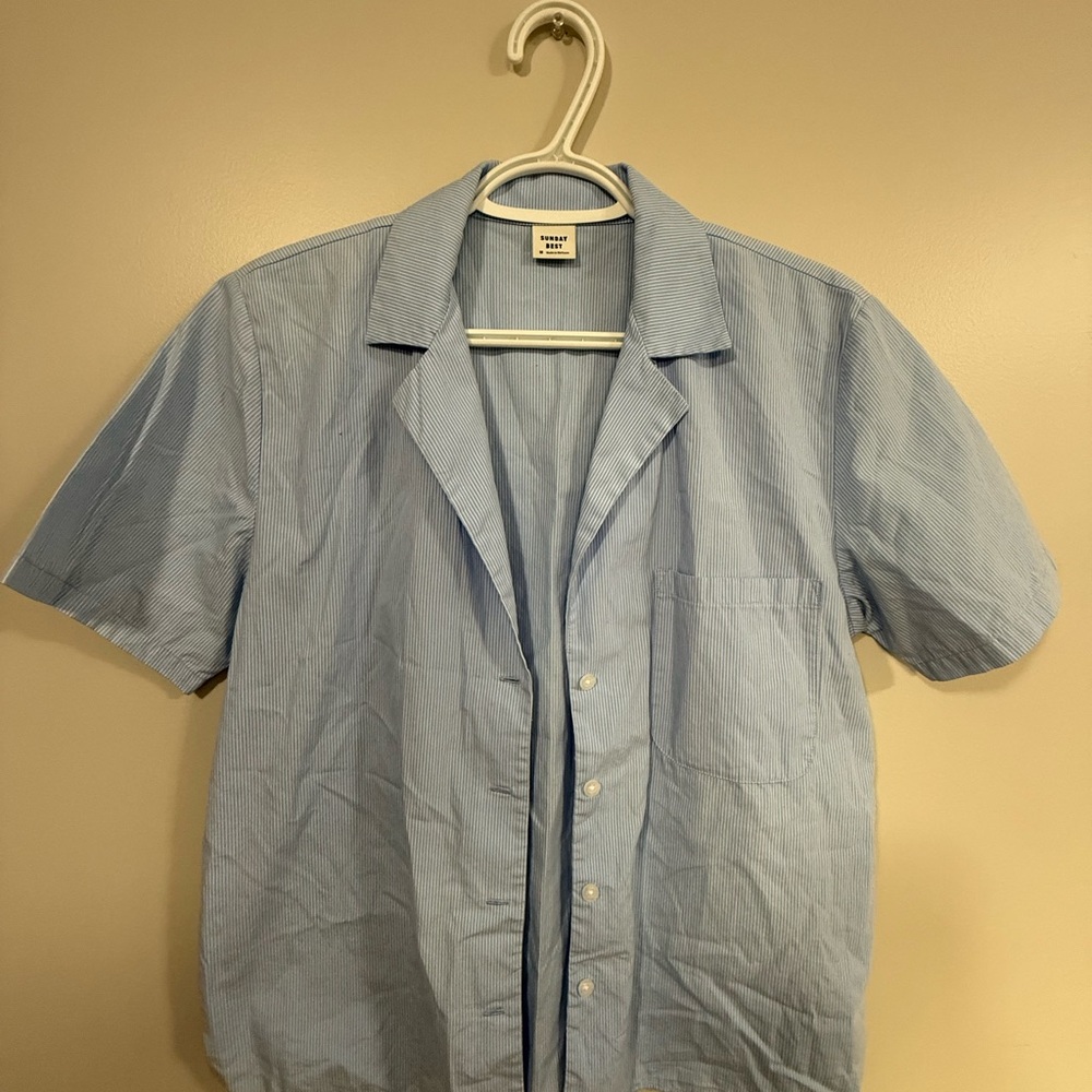 Sunday Best Blue Striped Shirt